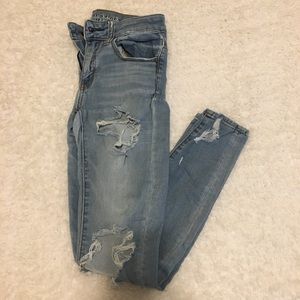 destroyed ae mid-rise jegging